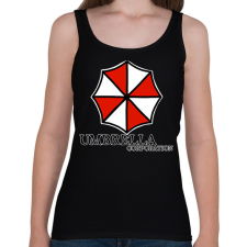 PRINTFASHION Umbrella corp  - Női atléta - Fekete női trikó