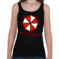PRINTFASHION Umbrella corp - Női atléta - Fekete női trikó
