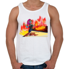 PRINTFASHION Undyne konyhája - Férfi atléta - Fehér atléta, trikó