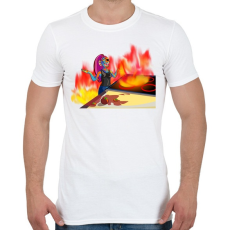 PRINTFASHION Undyne konyhája - Férfi póló - Fehér