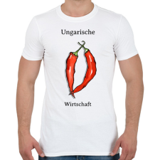 PRINTFASHION Ungarische Wirtschaft - Férfi póló - Fehér férfi póló