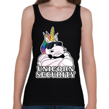 PRINTFASHION Unicorn security - Női atléta - Fekete női trikó