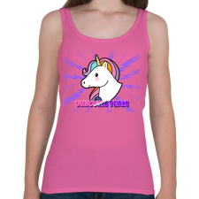 PRINTFASHION UNICORN TEAM - Női atléta - Rózsaszín női trikó