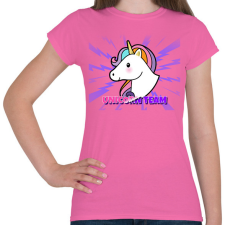 PRINTFASHION UNICORN TEAM - Női póló - Rózsaszín női póló