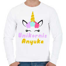 PRINTFASHION Unikornis Anyuka - Férfi pulóver - Fehér férfi pulóver, kardigán