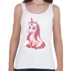 PRINTFASHION Unikornis ápoló - Női atléta - Fehér