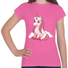 PRINTFASHION Unikornis ápoló - Női póló - Rózsaszín női póló