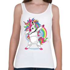 PRINTFASHION Unikornis dab táncos - Női atléta - Fehér