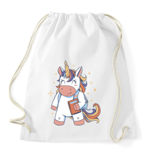 PRINTFASHION Unikornis diák - Sportzsák, Tornazsák - Fehér tornazsák
