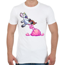 PRINTFASHION unikornis - Férfi póló - Fehér férfi póló