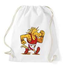 PRINTFASHION Unikornis futó - Sportzsák, Tornazsák - Fehér tornazsák