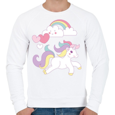 PRINTFASHION Unikornis imádat - Férfi pulóver - Fehér férfi pulóver, kardigán