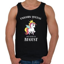 PRINTFASHION Unikornis királynők augusztusban születnek - Férfi atléta - Fekete atléta, trikó