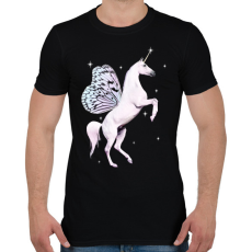 PRINTFASHION Unikornis lepke - Férfi póló - Fekete