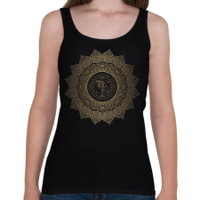 PRINTFASHION Unikornis mandala - Női atléta - Fekete női trikó