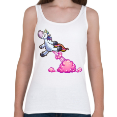 PRINTFASHION unikornis - Női atléta - Fehér