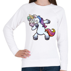 PRINTFASHION Unikornis  - Női pulóver - Fehér