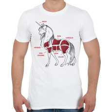 PRINTFASHION Unikornis részei - Férfi póló - Fehér