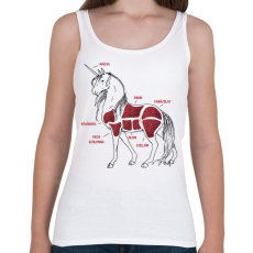 PRINTFASHION Unikornis részei - Női atléta - Fehér