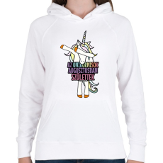 PRINTFASHION Unikornis szülinap augusztus - Női kapucnis pulóver - Fehér