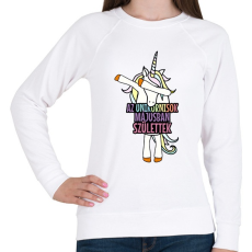 PRINTFASHION Unikornis szülinap május - Női pulóver - Fehér