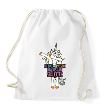 PRINTFASHION Unikornis szülinap május - Sportzsák, Tornazsák - Fehér tornazsák