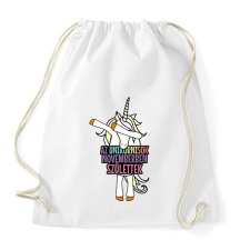 PRINTFASHION Unikornis szülinap november - Sportzsák, Tornazsák - Fehér tornazsák
