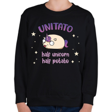 PRINTFASHION Unitato - Gyerek pulóver - Fekete gyerek pulóver, kardigán