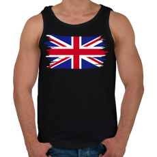 PRINTFASHION united kingdom flag  - Férfi atléta - Fekete