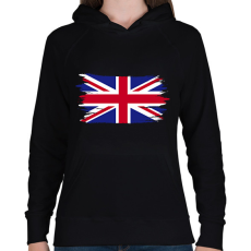PRINTFASHION united kingdom flag  - Női kapucnis pulóver - Fekete