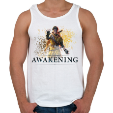 PRINTFASHION Unknown 9 Awakening - Férfi atléta - Fehér