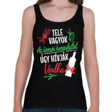 PRINTFASHION Ünnepi hangulat - Női atléta - Fekete női trikó