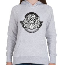 PRINTFASHION Ünnepi koponya - Női kapucnis pulóver - Sport szürke női pulóver, kardigán