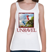 PRINTFASHION Unravel - Női atléta - Fehér női trikó