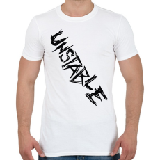 PRINTFASHION Unstable - Férfi póló - Fehér