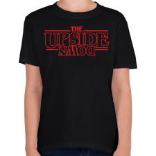 PRINTFASHION Upside Down - Gyerek póló - Fekete gyerek póló