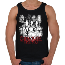 PRINTFASHION #upsidedown - Férfi atléta - Fekete atléta, trikó