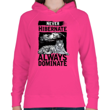 PRINTFASHION Uralkodj - Női kapucnis pulóver - Fukszia női pulóver, kardigán