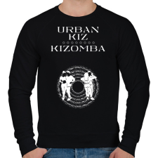 PRINTFASHION Urbankiz Kizomba dancer S0202 white - Férfi pulóver - Fekete férfi pulóver, kardigán