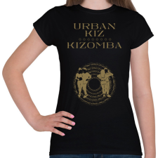 PRINTFASHION Urbankiz Kizomba dancer S0204 gold - Női póló - Fekete női póló