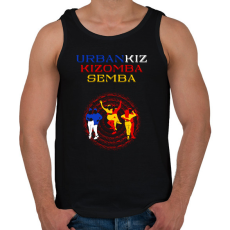 PRINTFASHION UrbanKiz Kizomba Semba táncos S0201-forBlack - Férfi atléta - Fekete