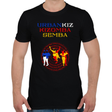 PRINTFASHION UrbanKiz Kizomba Semba táncos S0201-forBlack - Férfi póló - Fekete férfi póló