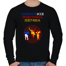 PRINTFASHION UrbanKiz Kizomba Semba táncos S0201-forBlack - Férfi pulóver - Fekete