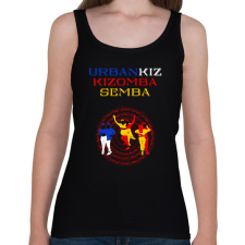 PRINTFASHION UrbanKiz Kizomba Semba táncos S0201-forBlack - Női atléta - Fekete női trikó