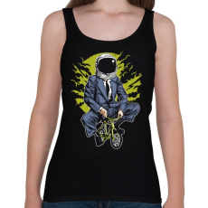 PRINTFASHION Űrbiciklis - Női atléta - Fekete