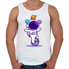 PRINTFASHION Űrhajós  - Férfi atléta - Fehér