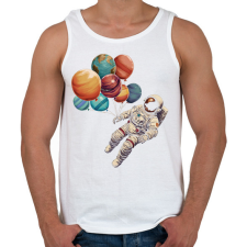 PRINTFASHION Űrhajós - Férfi atléta - Fehér atléta, trikó