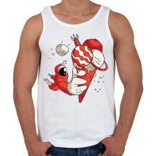 PRINTFASHION Űrhajós jégkrém - Férfi atléta - Fehér atléta, trikó