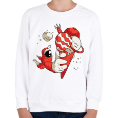 PRINTFASHION Űrhajós jégkrém - Gyerek pulóver - Fehér