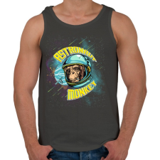 PRINTFASHION Űrhajós majom - Férfi atléta - Sötétszürke atléta, trikó